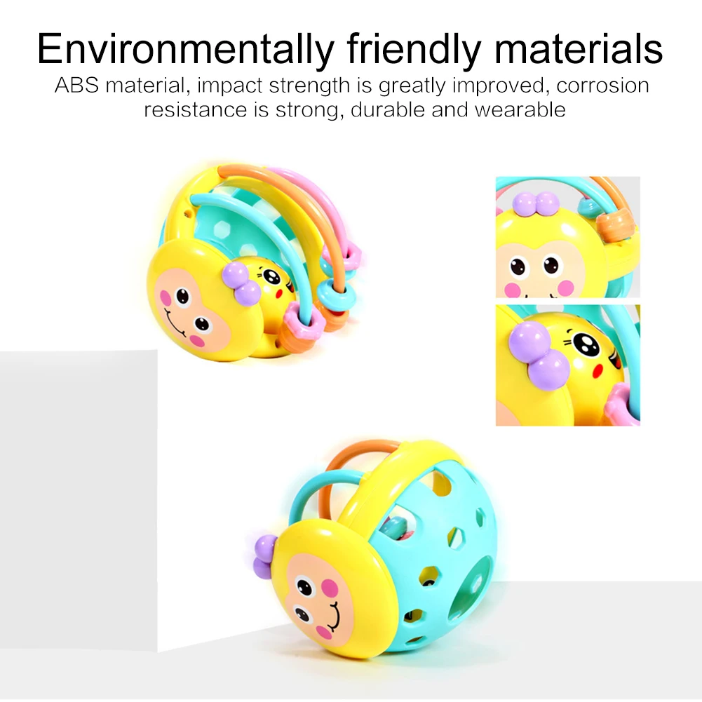 Baby Toy Rattle ball Hand Knocking Bell Ball Toy Rattles Develop Baby Intelligence Baby Activity Grasping 3