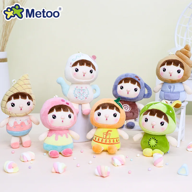 Original Metoo poupée peluches pour filles bébé belle bonbons petits porte-clés pendentif animaux en peluche pour enfants garçons