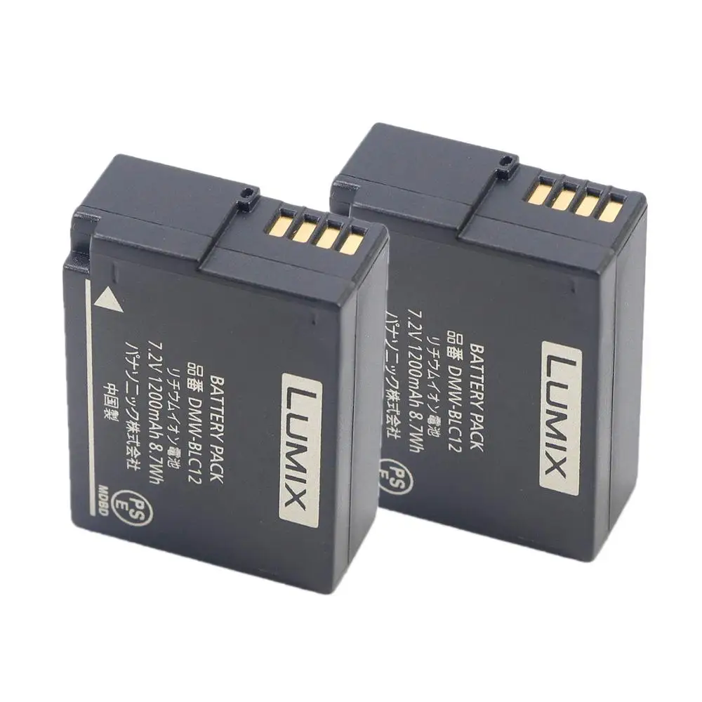 Аккумулятор DMW-BLC12 BLC12E BLC12PP 1200 мАч для камеры Panasonic DMC-GH2S FZ3 G95 G85 G80 G6 G7 GX8 FZ200 FZ300 FZ2500