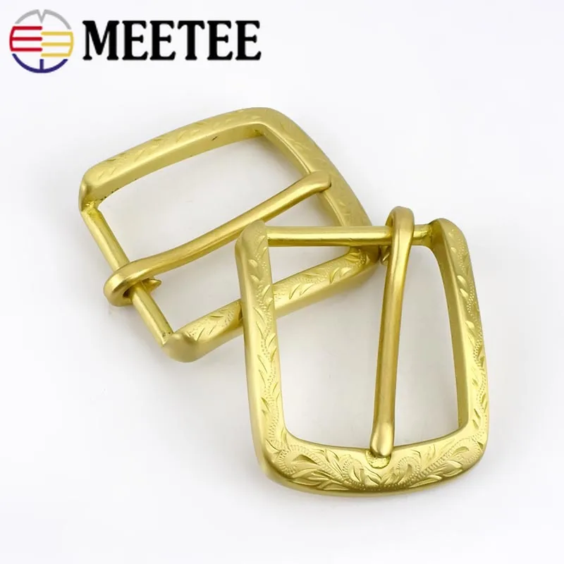 Meetee 1 шт. 40 мм латунные мужские пряжки для ремня 38 39 ремни DIY ручной работы D пряжка