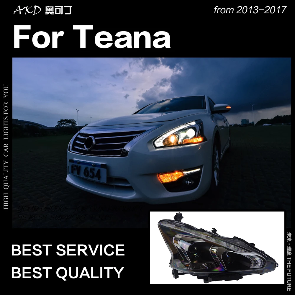 AKD Car Styling for Nissan Teana Headlights 2013-2017 Altima LED Headlight  DRL Hid Option Head Lamp Angel Eye Beam Accessories - AliExpress