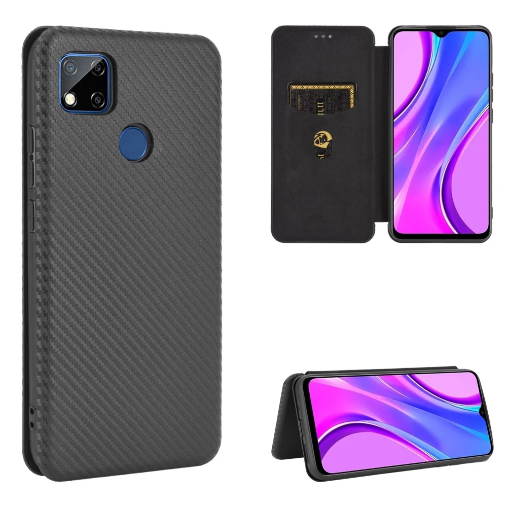 Кожаный чехол книжка для Xiaomi Redmi 9C 6 53 дюйма|Бамперы| |