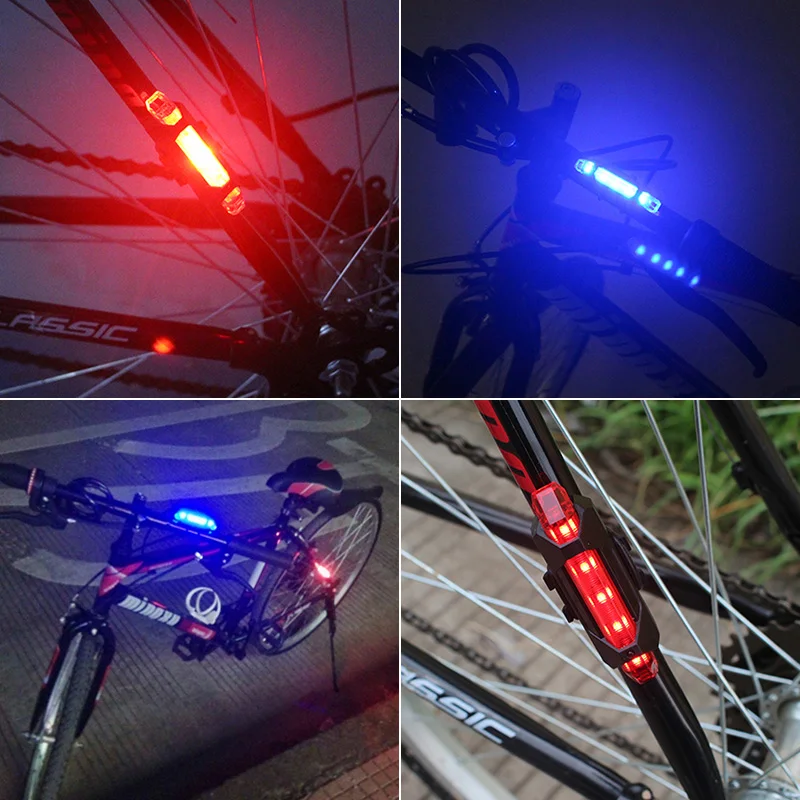 Perfect Bicycle Light USB Rechargeable LED Rear Light Safety Warning Taillight Cycling light Portable Flash Super Bright Bike Light 3