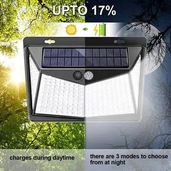 

Sensor Light Solar Power 208 LED Outdoor Solar Light Walkway Lights Waterproof Security Durable Wall Light 270° Wide Angle