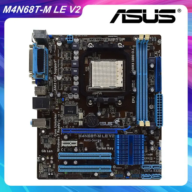 ASUS M4N68T M LE V2 AM3 Motherboard AMD Motherboard DDR3 16GB Memory