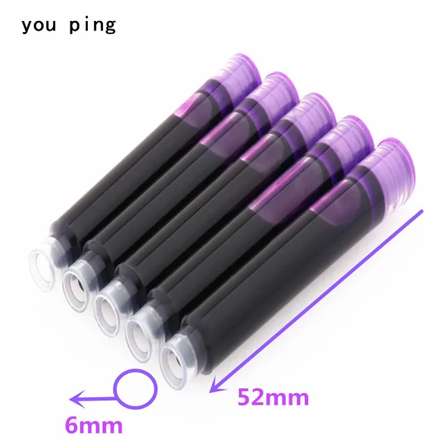 60psc Colors Refill Cartridge Ink Supplies Fountain Pen Student Office  stationery Supplies Calligraphy Pens for Writing - AliExpress