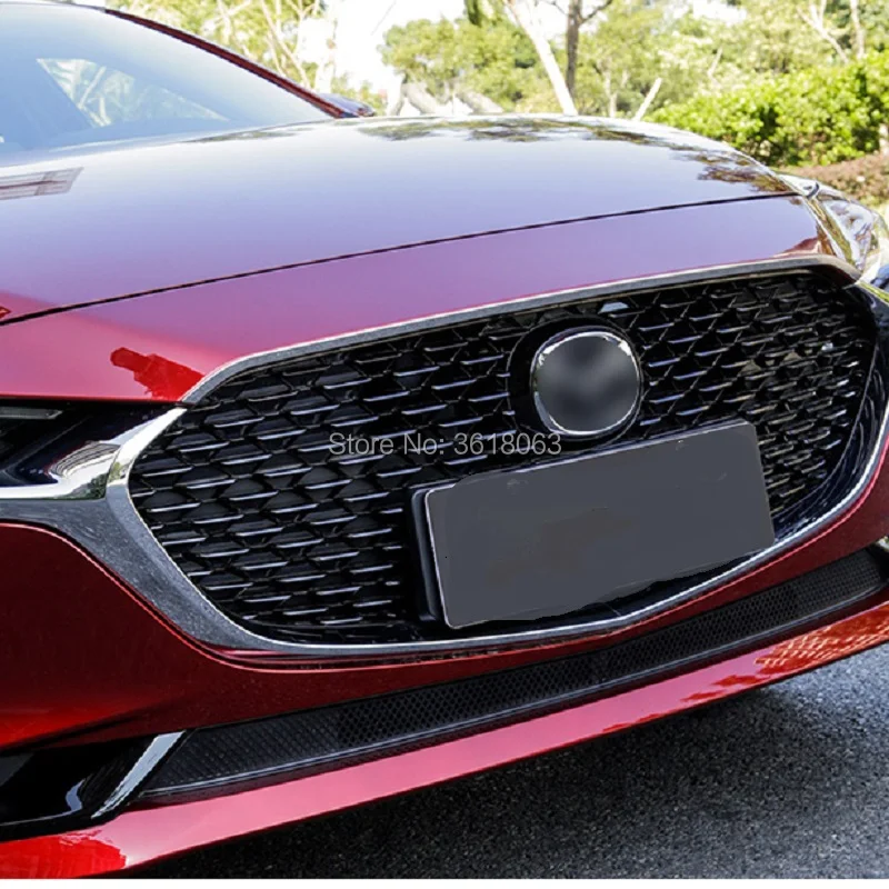 Для Mazda 3 Передняя крышка двигателя декоративная отделка бампер рамка автомобиля Стайлинг внешние аксессуары