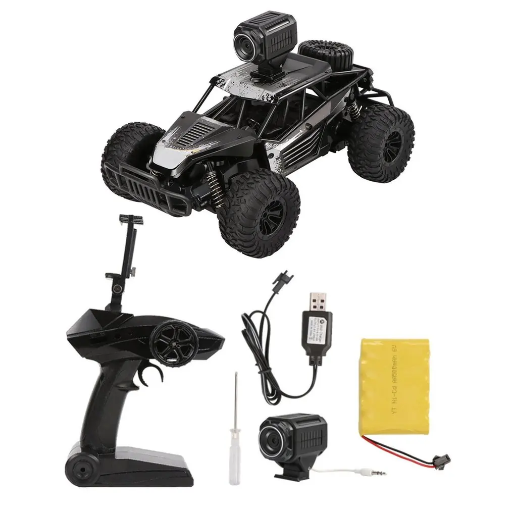 

DM-1801 Electric 4 Wheel Drive Buggy Rock 1/16 Crawler RC Car Wifi FPV 0.3MP Camera Off-Road Vehicle Toys for Children