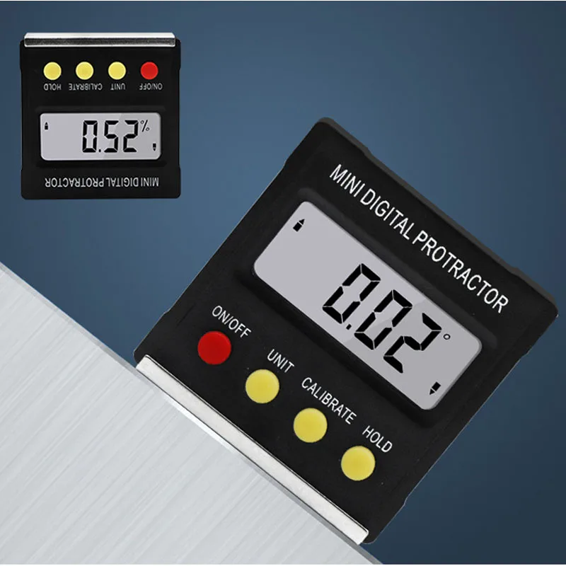 

Horizontal Angle Meter 360 Degree Mini Digital Protractor Inclinometer Electronic Level Box Magnetic Base Measuring Tools