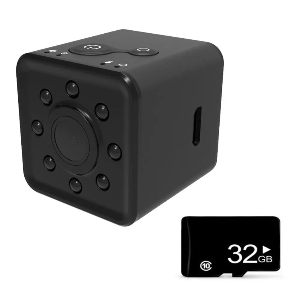SQ13 HD wifi маленькая мини ip-камера камера 1080P видео датчик ночного видения Видеокамера микро камера s DVR регистратор движения видеокамера SQ13 - Цвет: SQ13 32GB TF Card