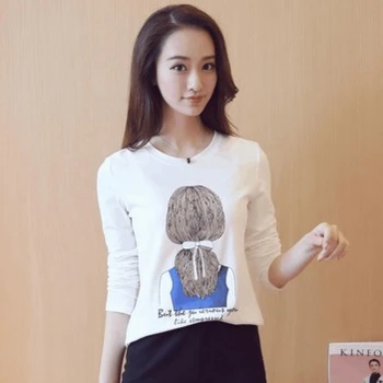

cotton full sleeve women t-shirt casual o-neck women t shirt summer tshirt shirts