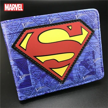 

Marvel Anime Character Captain America Fashion Student Short Wallet Iron Man Child Personality Wallet PU Material Coin Purse