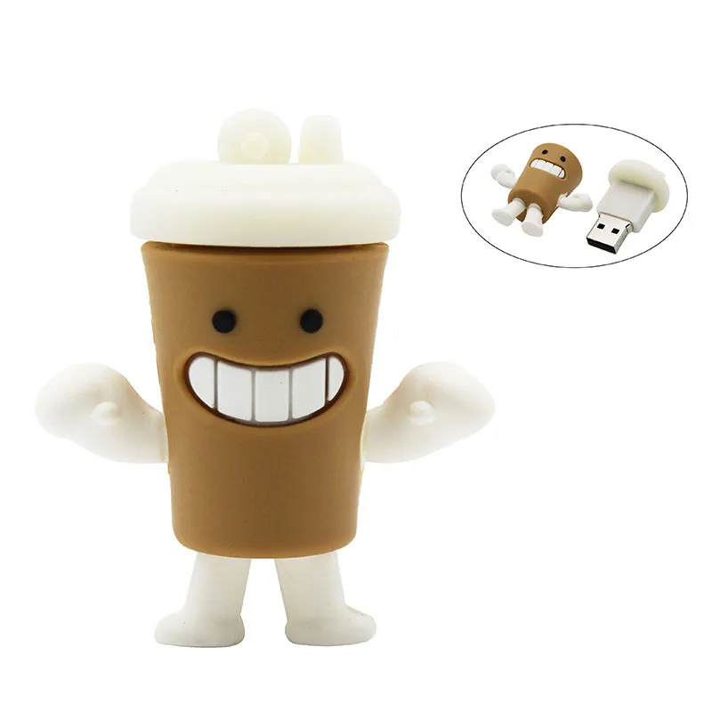 USB флеш накопитель TEXT ME в виде чашки мультфильма usb2.0 4 ГБ 8 16 32 64 ГБ|USB