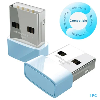 

Mini Desktop PC Drive Free Network Fast 802.11N Dongle Portable 2.4GHz 150Mbps USB Wifi Adapter Antenna Home Office Wireless