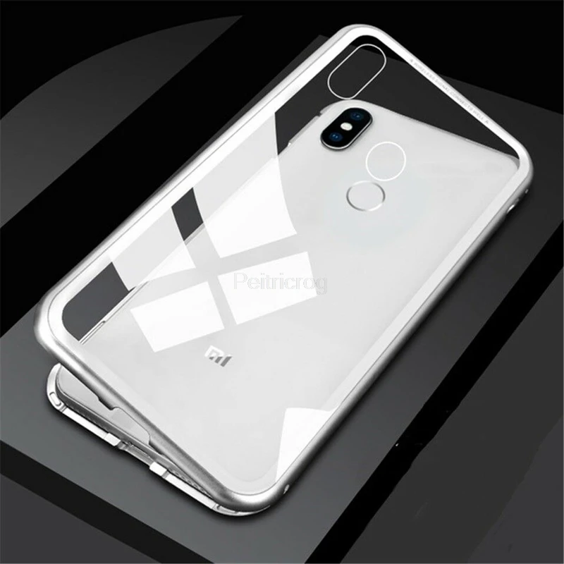 Магнитный металлический чехол для Xiaomi mi 9 SE Honor 8 lite F1 9T CC9 A3 9SE чехол для Red mi Note 8, 7, 6, 10 Pro 7A 8A K20 Стекло Защитный чехол