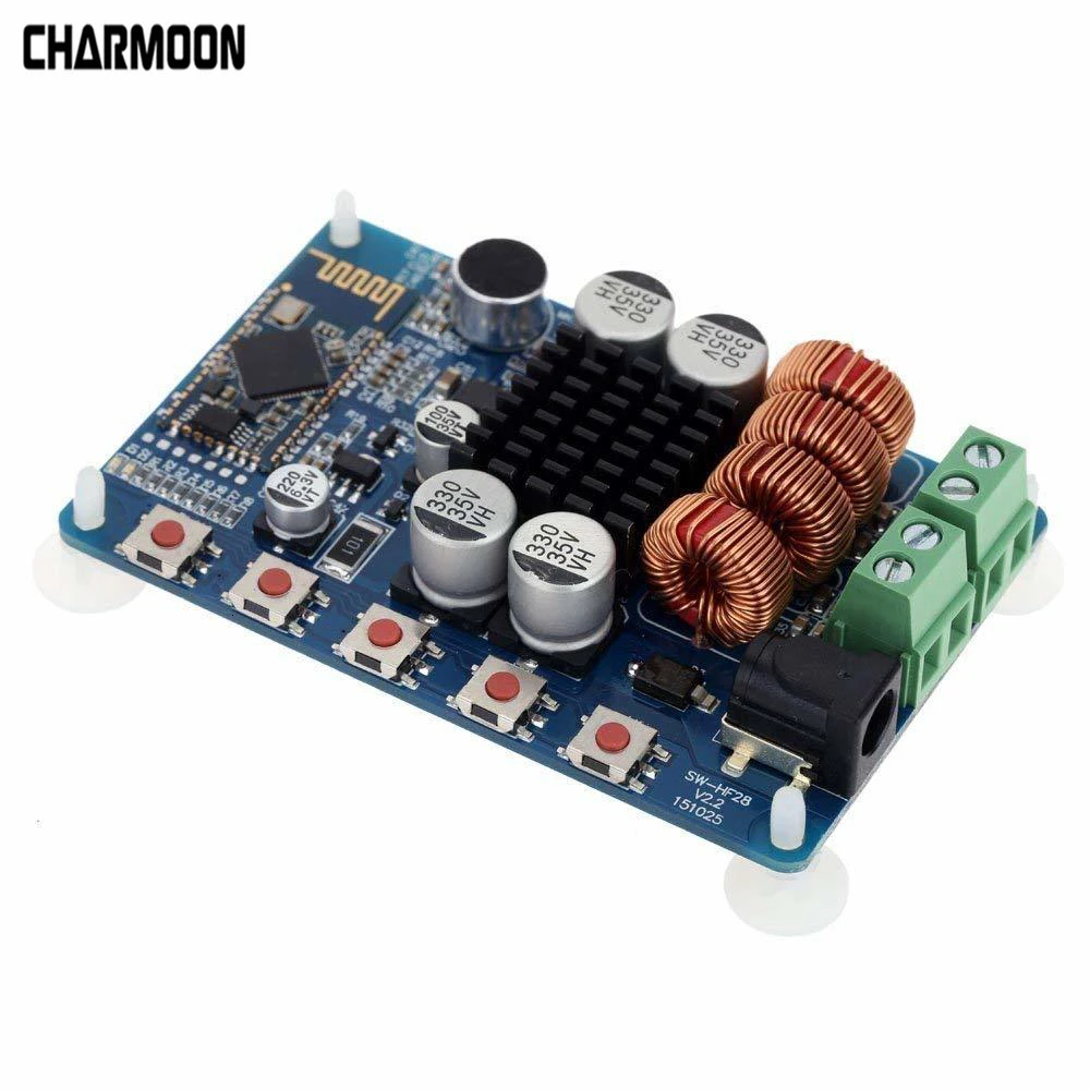 Bluetooth 4.0 Two 2 Channel 2x50 W Stereo Audio Receiver Endorsement Board Modules