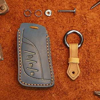

Car Key Case Cover For Lexus IS ES GS GX NX RX LX LC RC ES200 ES300H ES350 Auto Remote Key Holder Shell Fob High Quality Leather