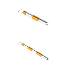 2 шт Мини водонепроницаемый алюминиевый сплав таблетки чехол держатель брелок контейнер коробка