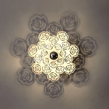 

Nordic Ceiling Lamp Flower Shape Corridor Study Living Room Dining Room Yellow LED Bulb Hallway Lamp Bedroom Wall Lamp New