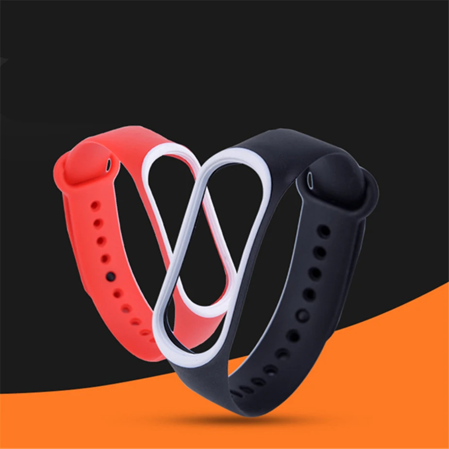Новый модный силиконовый сменный ремешок для часов Xiaomi mi браслет 3 4 miband аксессуар