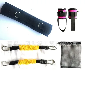 

LaTeX Leg Vertical Jump Trainer Pulling Rope Basketball Volleyball Tennis Elastic String Trainer Squat Chest Expander