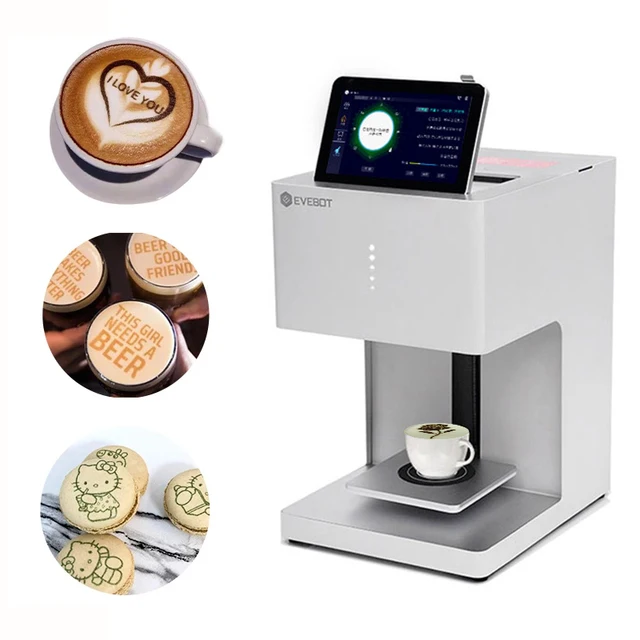 EVEBOT コーヒープリンター　ホワイト　インク無し Color Coffee Printer FC1 - EVEBOT Edible Ink Printer