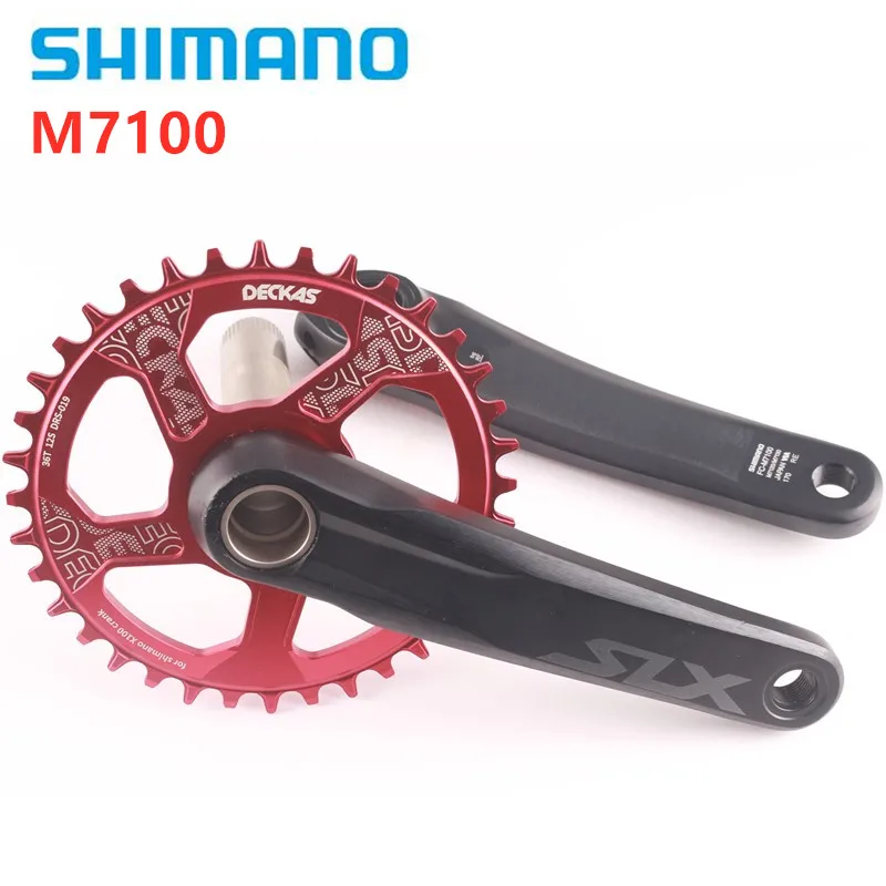 SHIMANO M7100 12 Скоростей 170 мм 175 мм шатун 32T 34T 36T 38T диск MTB велосипед без BB Аксессуары для велосипеда