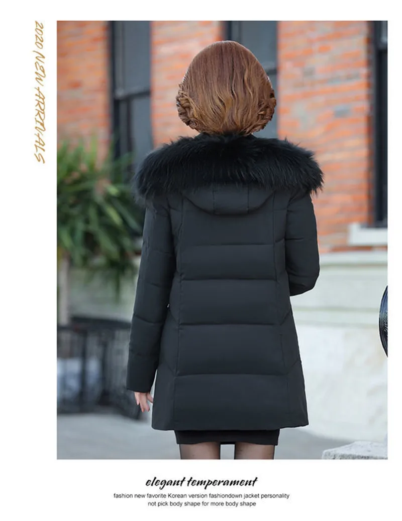 Veste d'hiver en duvet de coton pour femme 6XL, vêtements rembourrés, Parka mince, manteau d'âge moyen, pardessus, nouvelle collection 2020 Veste d'hiver en duvet de coton pour femme 6XL, vêtements rembourrés, Parka mince, manteau d'âge moyen, pardessus, nouvelle collection 2020