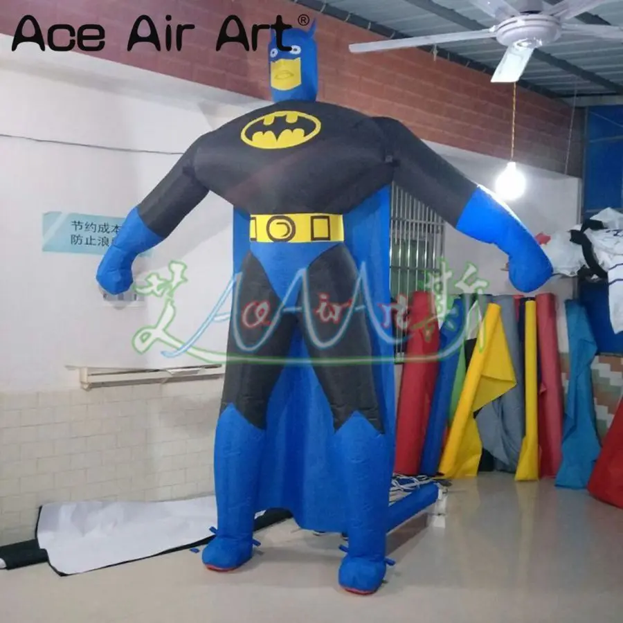  Giant Standing Classic Cartoon Inflatable Batman Balloon for AdvertisingPromotion