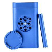 Лучшие продажи продуктов портативный алюминиевый держатель для хранения Магнитная Крышка для запаха доказательство дизайн с шлифовальной машины Прямая поставка