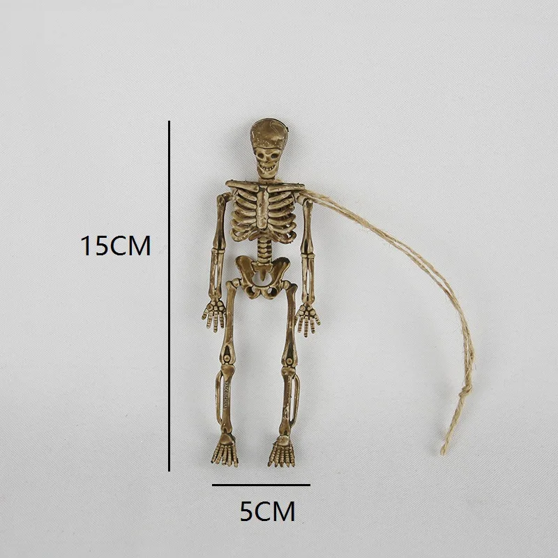 8 шт Скелет Рождество Опора пластиковые реалистичные человеческие кости Статуэтка-череп для ужасов Хэллоуин вечерние украшения