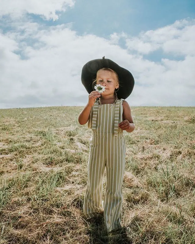 

New Toddler Kids Baby Girls Clothes Sleeveless Stripe Romper Jumpsuit Flare Long Pants Overalls Summer Fall Kids Clothing