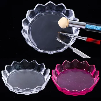

Plastic Nail Storage Box Container Case Transparent Multifunction Organizer Tray Nail Jewelry Rhinestone Display Manicure TR1530