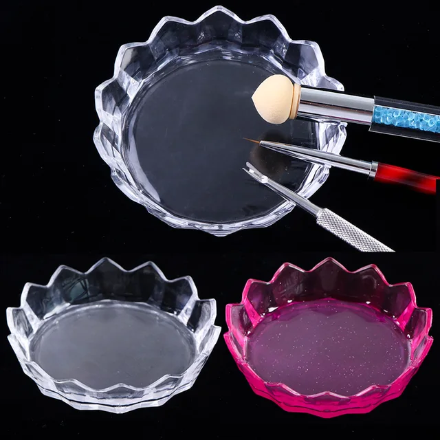 $US $1.58  Plastic Nail Storage Container Case Transparent Multifunction Organizer Tray Nail Jewelry Rhine