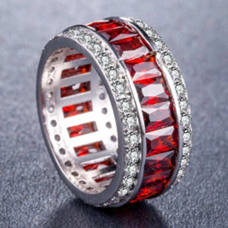 Milangirl Luxury Romantic Zircon Wedding Engagement Round Circle Couple Rings for women Jewelry Ring wedding rings round rings womens ring couple rings cubic zircon ring finger rings jewelry rings ring jewelry