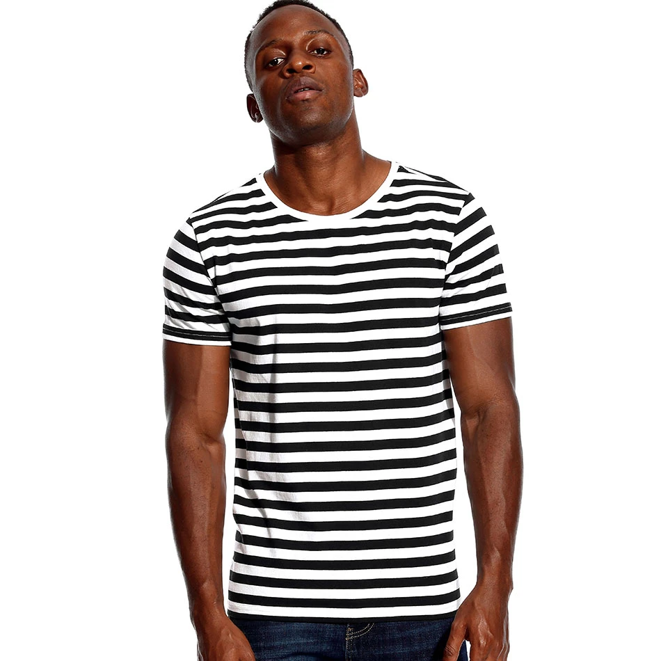Black Red Striped Men's T-shirt | Men's Black White Striped Shirt - Shirt  Men Male - Aliexpress