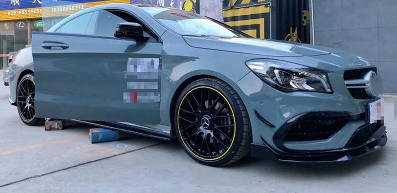 Для Mercedes-Benz CLA W117 CLA200 CLA180 CLA250- автомобиль ABS передний спойлер авто диффузор Бампер протектор украшения