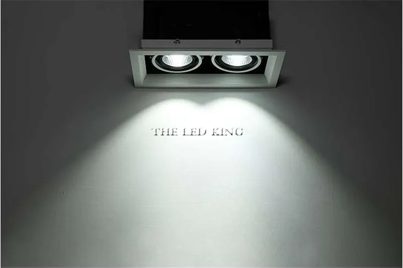 Super Bright Square LED Downlight 10W 20W 30W Aluminum AC220V 110V LED Down Light Ceiling Recessed Spot Light Indoor Lighting