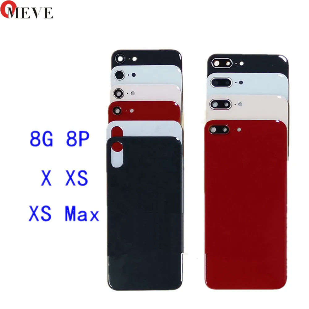 

50pcs/lot High Copy Back Glass Housing For Apple iPhone X XS MAX Back Glass Battery Cover Rear Door Housing Case Cover