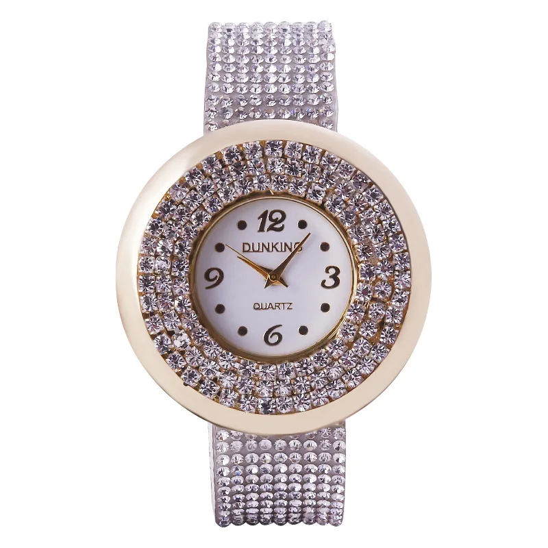 

Ladies fashion high full diamond belt personality quartz watch girl Christmas gift