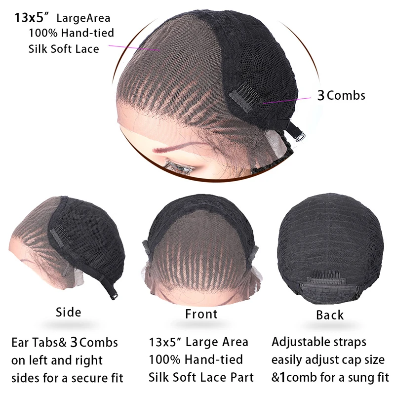 Kalyss 31 дюйм(ов) 13x5 ручной плетеные парики для чернокожих Для женщин синтетический Синтетические волосы на кружеве парик фронтальной натуральный черный косы заплетать парики для волос