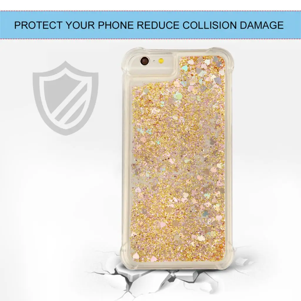 For iPhone 5 5s 6 6S 7 8 Cover Case TPU Silicone For iPhone SE Glitter 5