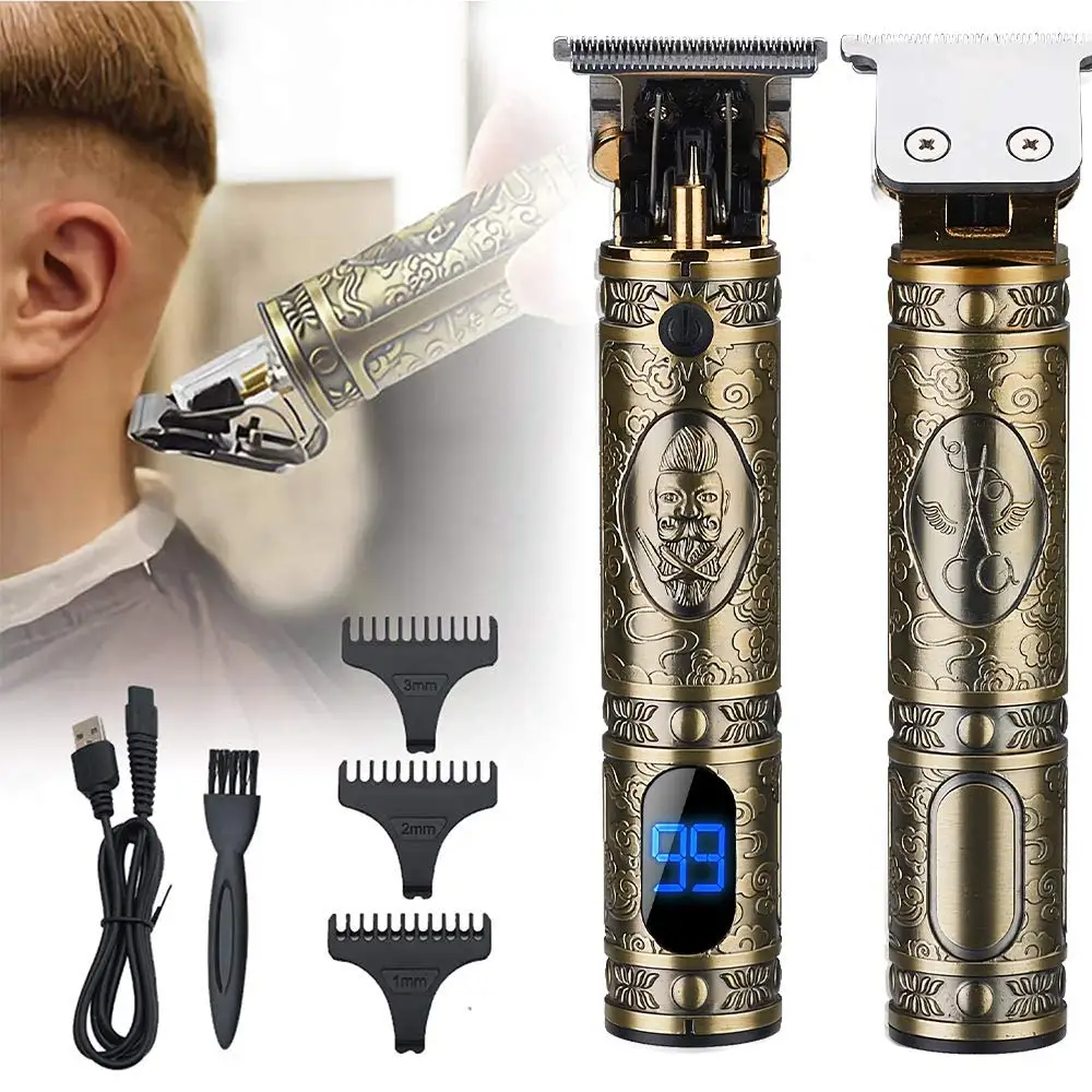 

Hot Sell Men's Hair Trimmer Clipper 0mm Baldheaded Cutter Professional Hair Cutting Machine Electric Beard Shaving Finishing