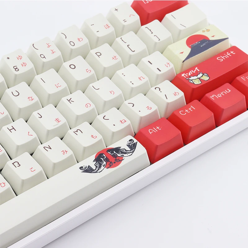 Keycaps de Izakaya Keycap Chave Perfil Elemento Japonês Tintura Sublimação Cereja mx Teclado Mecânico Chave-boné Pbt 108 Oem - Imagem 4