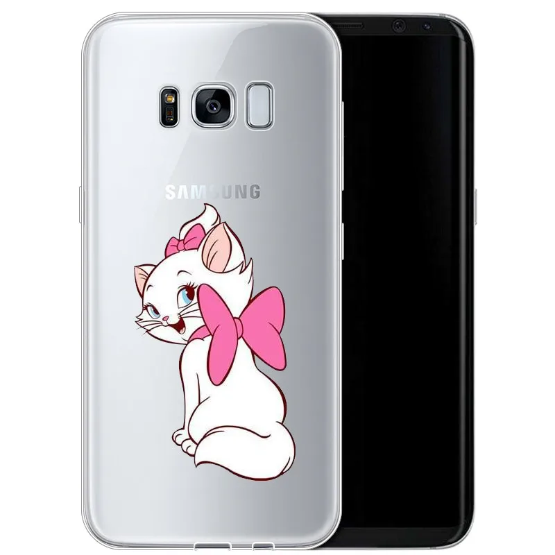 Мультфильм AristoCats Marie кошки мягкий чехол из ТПУ с принтом "для samsung 2017A5 S7EDGE S6 S7 S9 S8PIUS 2018A8 A6 A8PIUS NOTE8 NOTE9cover - Цвет: TPU