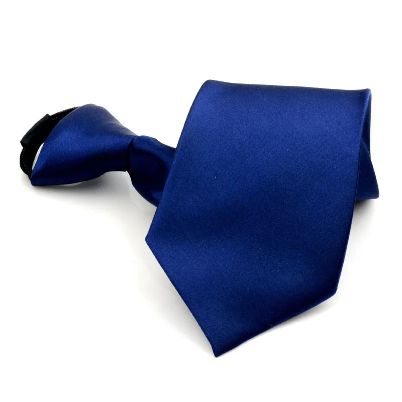 Ленивый предварительно завязанный шейный галстук мужской обтягивающий галстук с молнией однотонный тонкий узкий галстук для жениха вечерние галстуки повседневные аксессуары