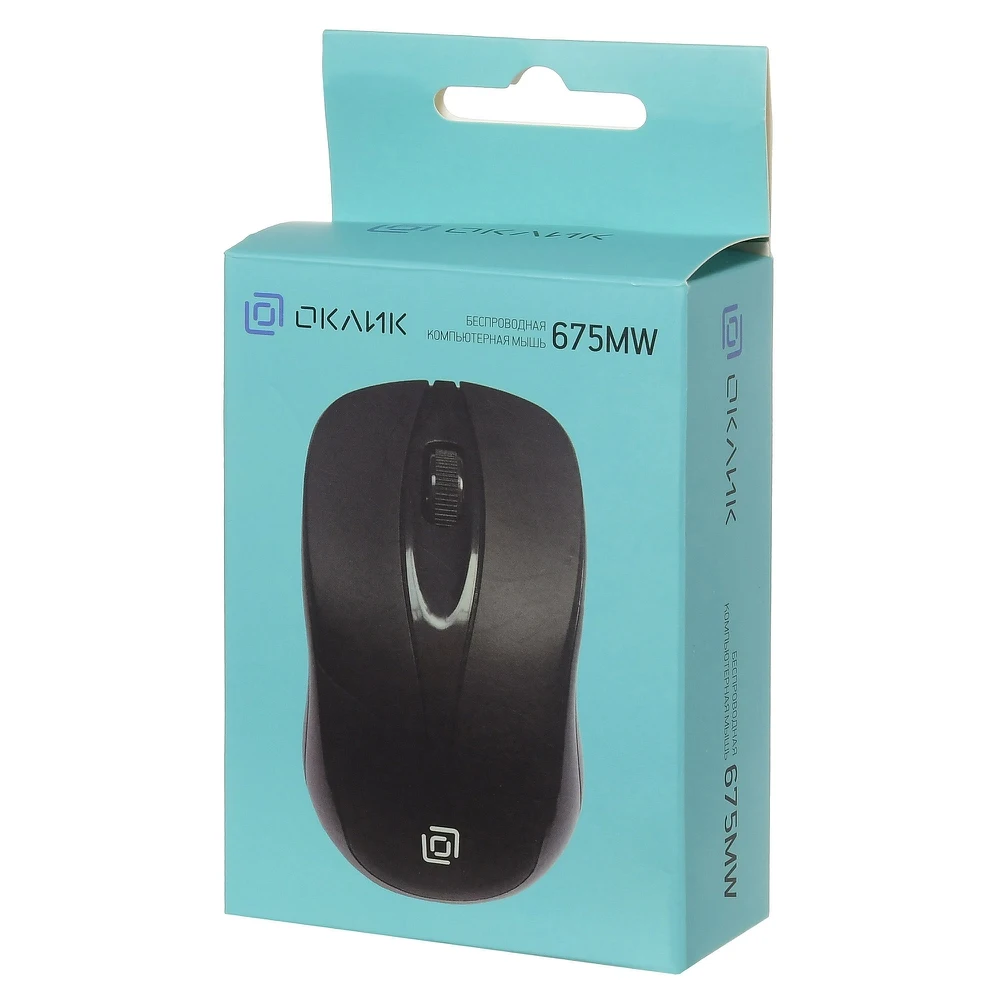 Мышь OKLICK 675MW, беспроводная, USB, черный