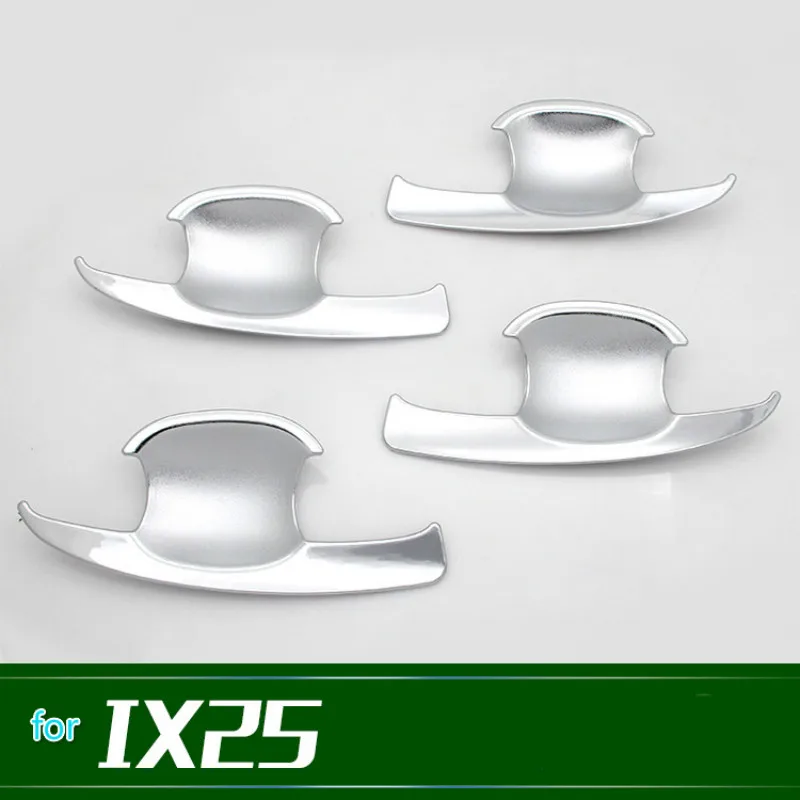 Chrome Door Handle Cover Cup Bowl Molding Catch Garnish Overlay Cap For Hyundai Creta Hyundai Ix25 2015 car door moulding trim,window door cover trim,door lock cover