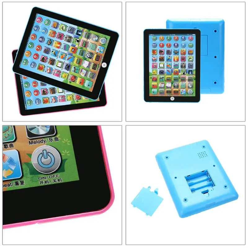 Двойное устройство для изучения языка Дети музыкальное образование планшет Детские игрушки электронный сенсорный планшетный компьютер для детей