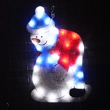 Toprex 2D navidad снеговик рождественские светодиодные фонари украшение рождественское оконное освещение декоративное освещение для дома